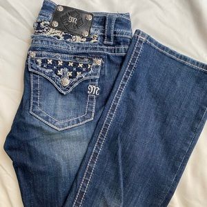 Miss Me Jeans boot cut bling size 29 inseam